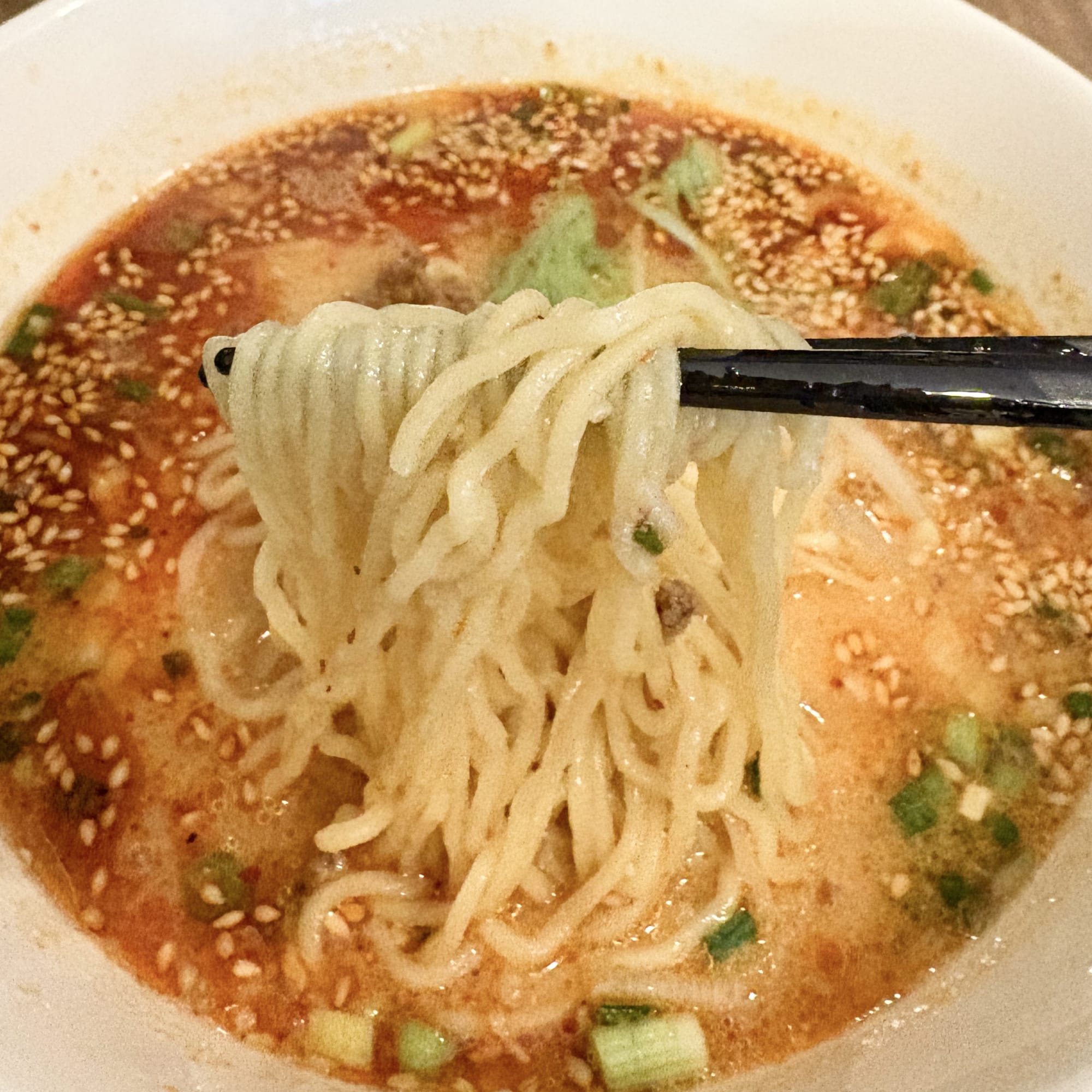 広尾 もくもく 担々麺 麺リフト