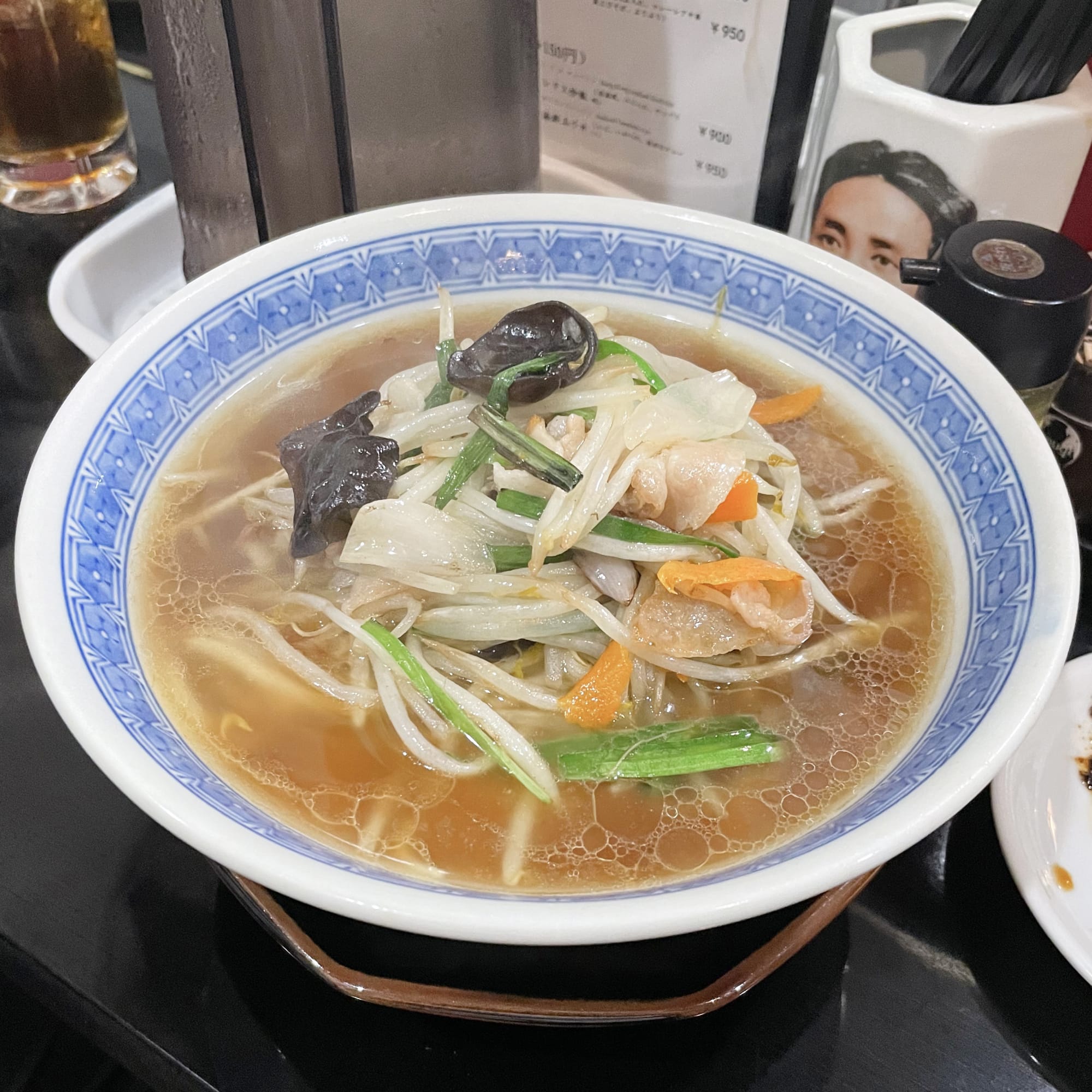 千駄木 毛家麺店 もやしそば 豆芽麺