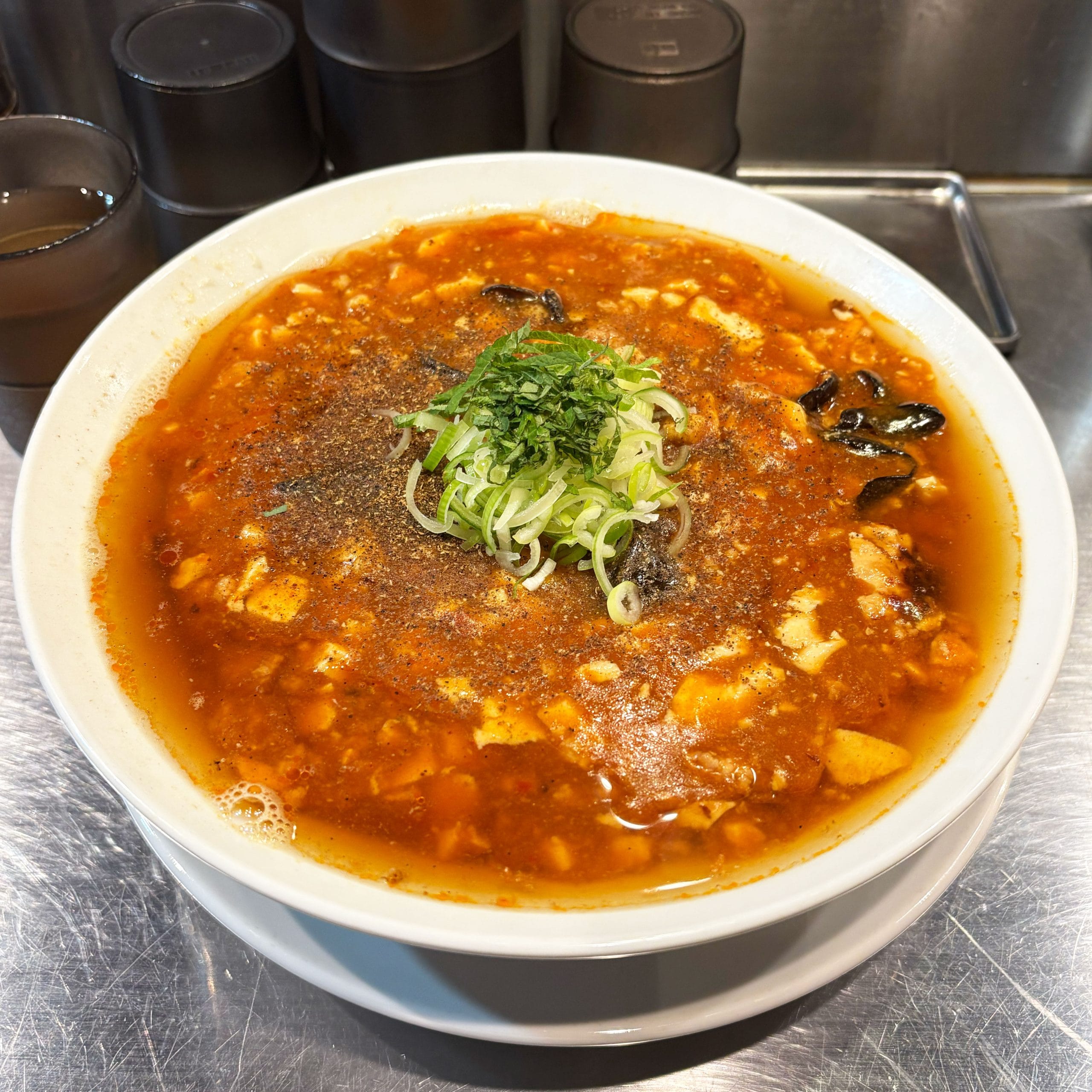 麺屋 愛心 町屋 海老寿久香辣麻婆麺