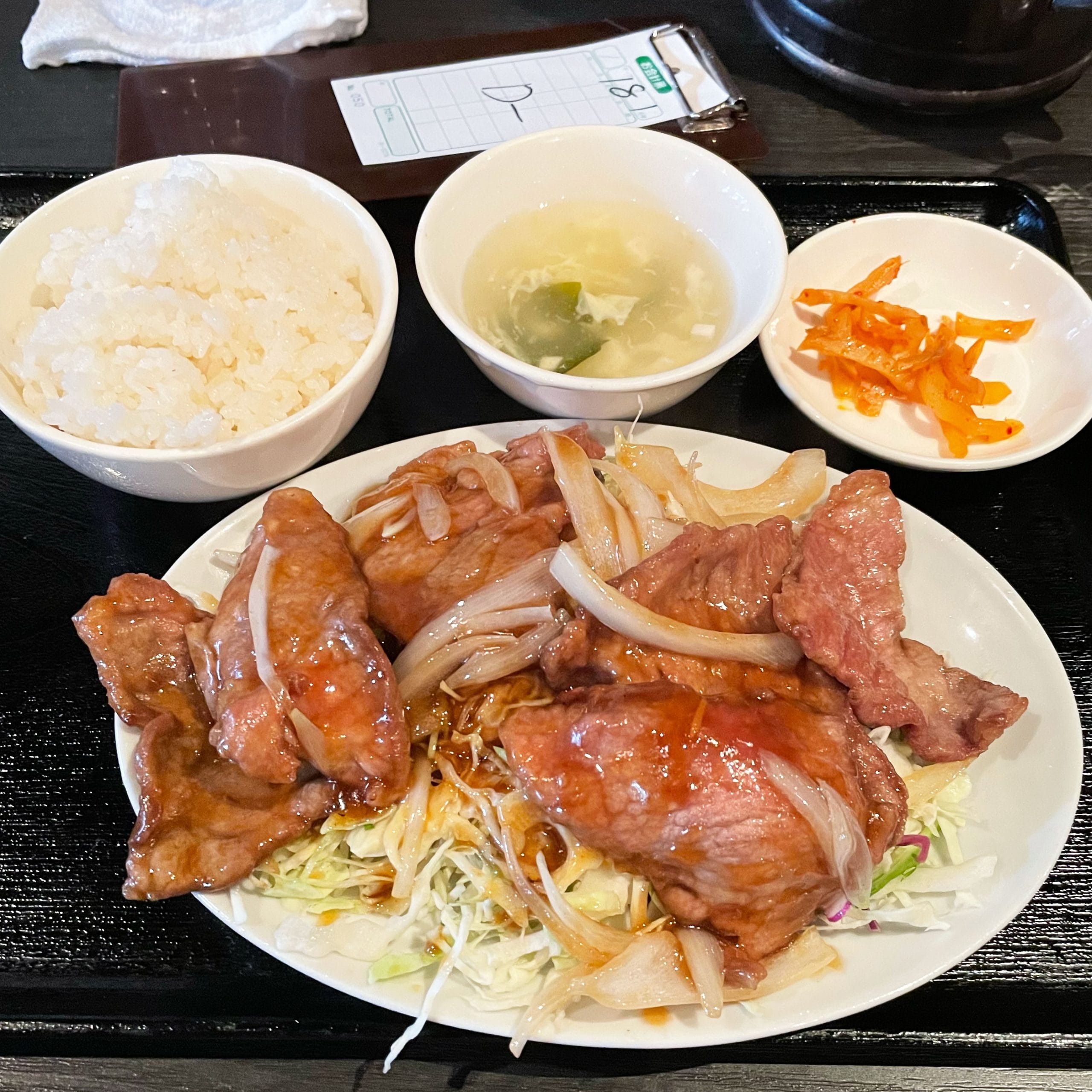 西安料理 張家 辣子鶏 定食 ランチ 生姜焼肉