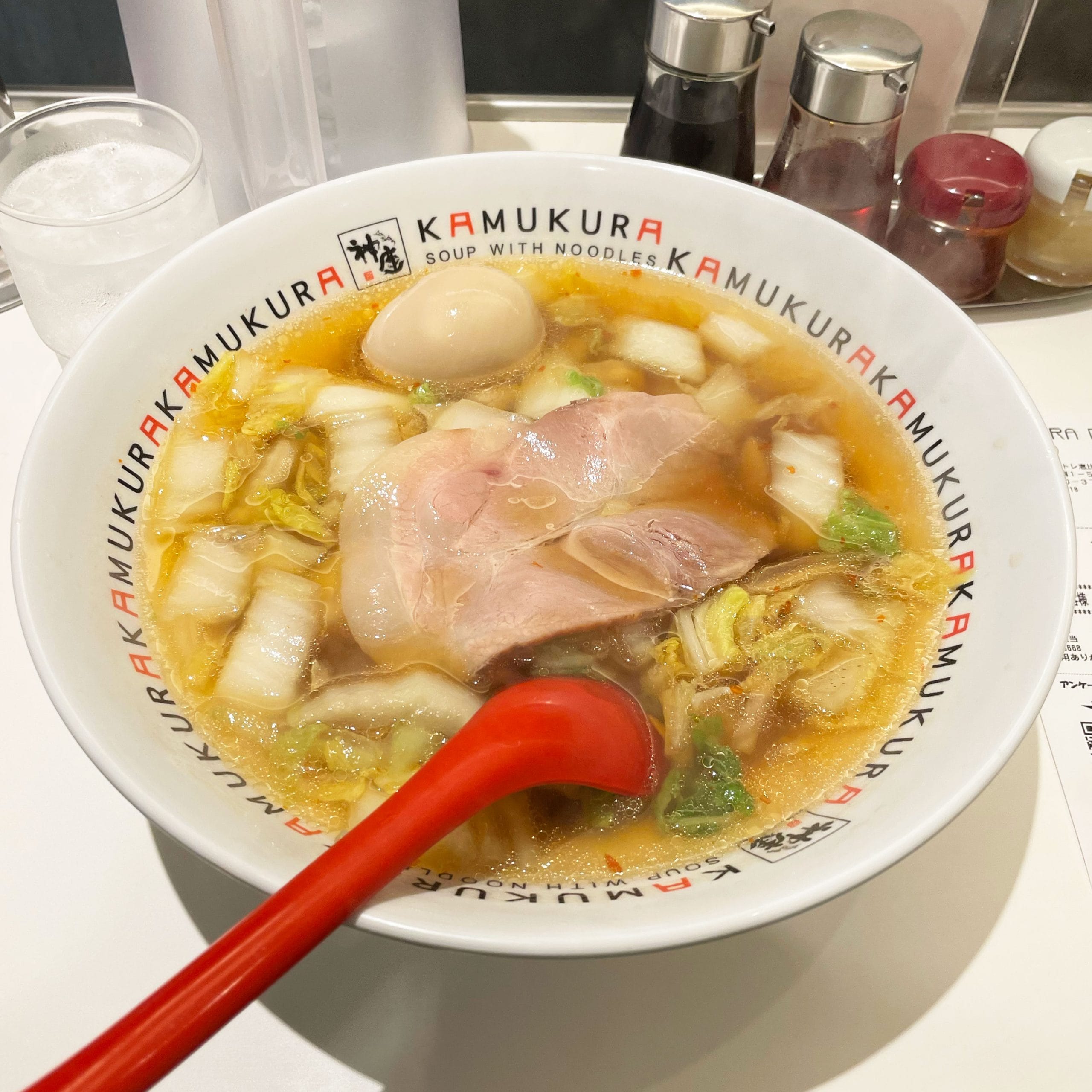 どうとんぼり神座 煮玉子ラーメン